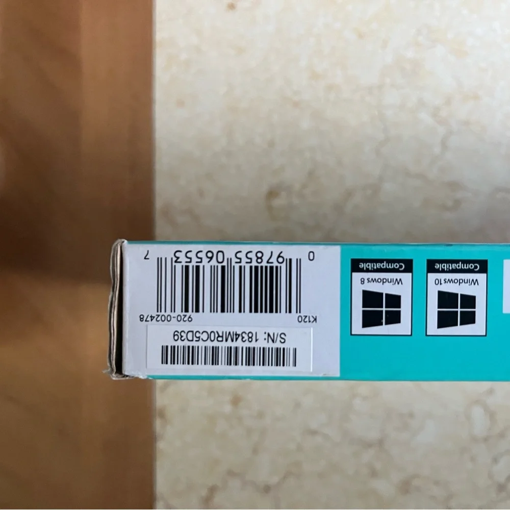 Logitech Teal and White Packaging